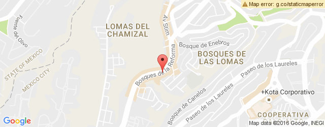 Mapa de ubicación de EL CALIFA, BOSQUES DE LAS LOMAS