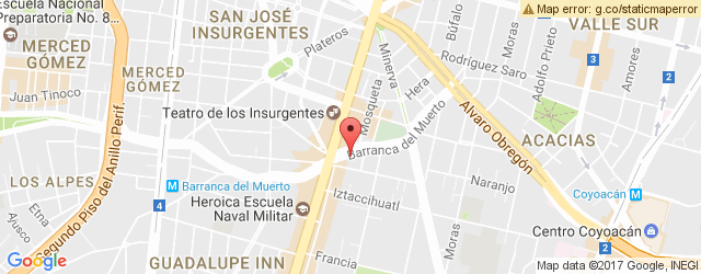 Mapa de ubicación de LA POZOLERÍA, BARRANCA DEL MUERTO