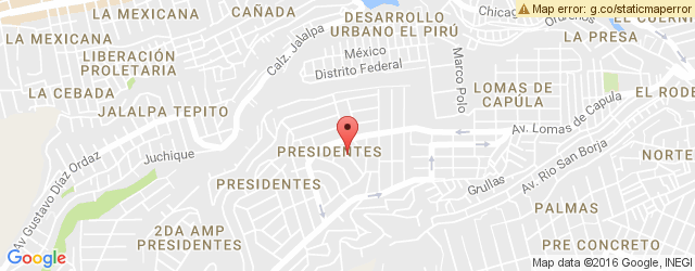 Mapa de ubicación de PONTE ALMEJA, GALERÍAS ATIZAPÁN