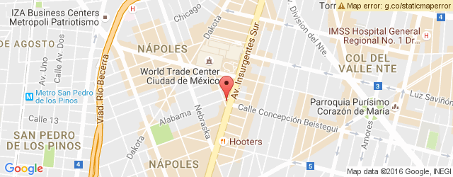 Mapa de ubicación de SUSHI ROLL, WTC