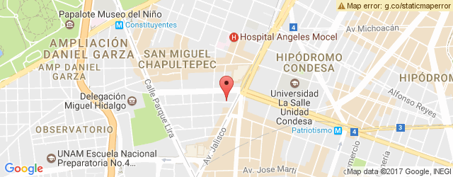 Mapa de ubicación de LA POBLANITA DE TACUBAYA, CHAPULTEPEC