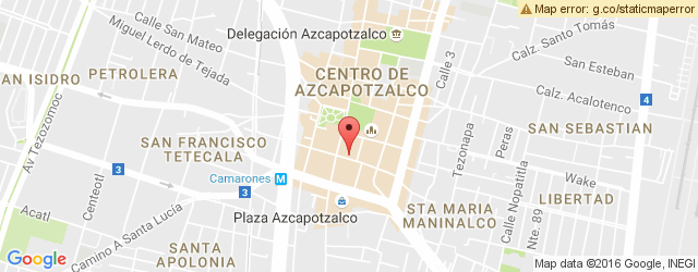Mapa de ubicación de MESÓN TAURINO, AZCAPOTZALCO