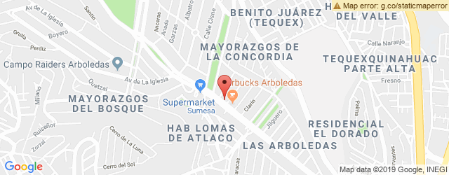 Mapa de ubicación de CASA RIVAS, ARBOLEDAS