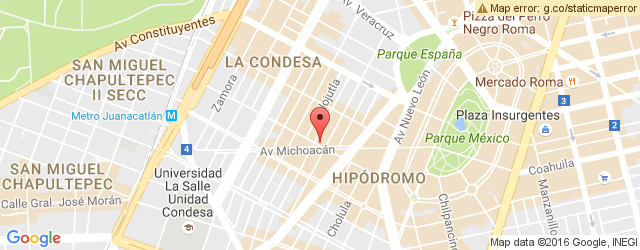 Mapa de ubicación de LA GLORIA, CONDESA