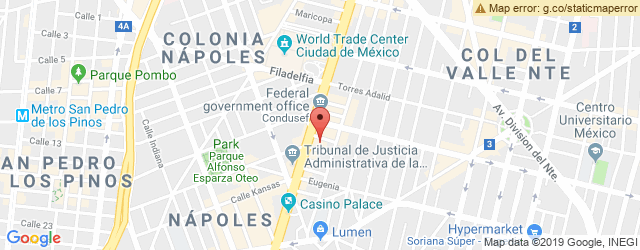 Mapa de ubicación de EL BAJÍO, INSURGENTES