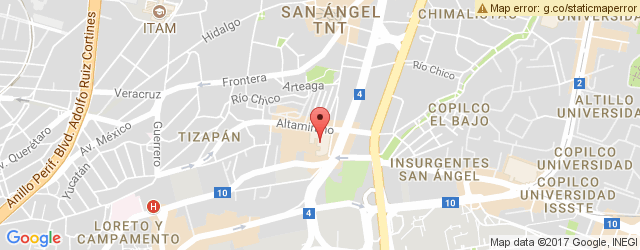 Mapa de ubicación de DAIRY QUEEN, PLAZA LORETO