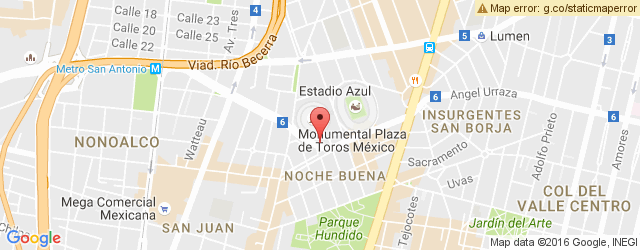 Mapa de ubicación de EL HUEQUITO, PLAZA DE TOROS