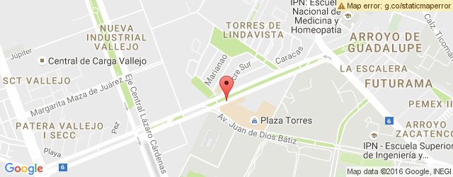 Mapa de ubicación de FABRIK CAFÉ, TORRES LINDAVISTA