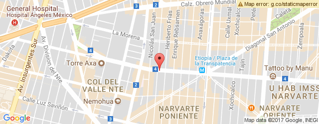 Mapa de ubicación de MICHELADAS EL CAMELLITO, XOLA