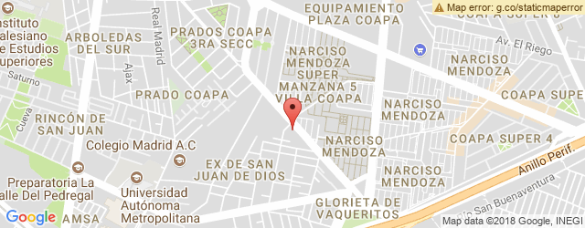 Mapa de ubicación de EL TULE, COAPA