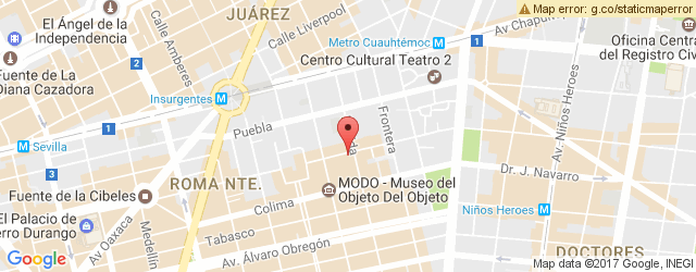 Mapa de ubicación de CAFÉ AROMA