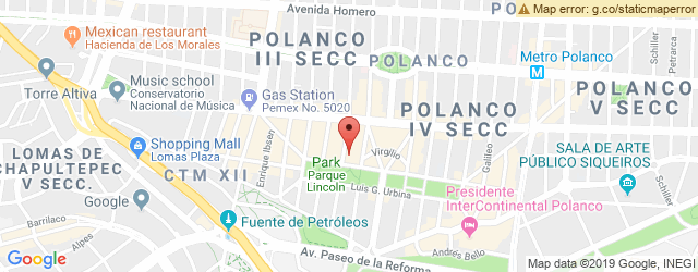 Mapa de ubicación de EL JAPONEZ, POLANCO