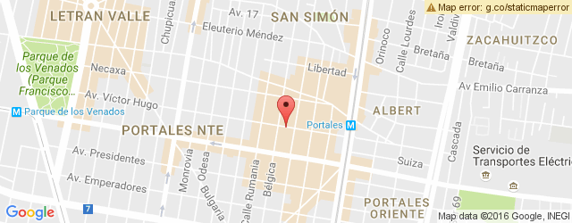 Mapa de ubicación de CÁMARA CAMARÓN, PORTALES