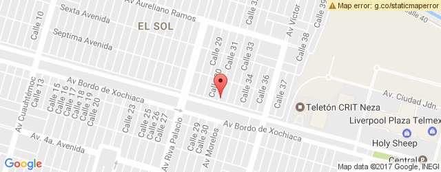 Mapa de ubicación de CHILI'S, JARDÍN NEZA