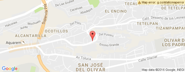 Mapa de ubicación de BARBACOA DE SANTIAGO, DESIERTO DE LOS LEONES