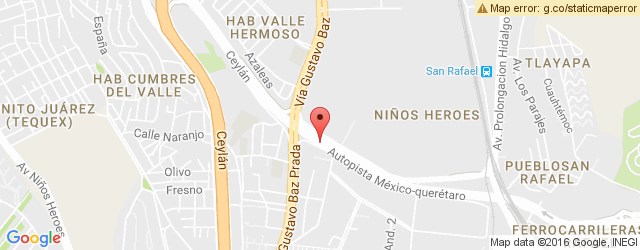 Mapa de ubicación de TGI FRIDAY'S, VALLE DORADO