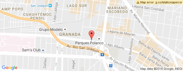 Mapa de ubicación de TGI FRIDAY'S, C.C. PARQUES POLANCO