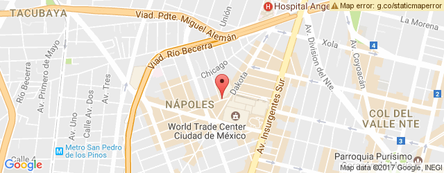 Mapa de ubicación de FONDUE HAUS BISTRO, NÁPOLES