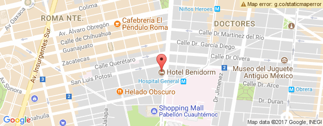 Mapa de ubicación de EL MESÓN DEL MONJE, HOTEL BENIDORM