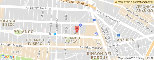 Mapa de ubicación de QUESADILLAS LA ABUELITA CONI, POLANCO