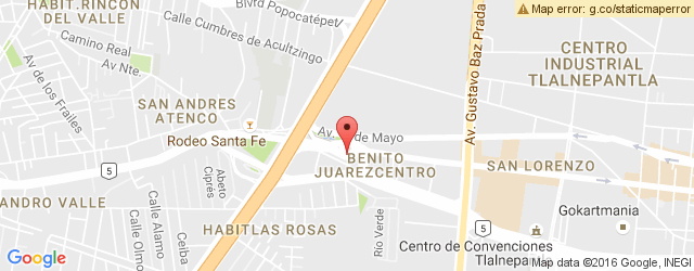 Mapa de ubicación de LA CASA DE TOÑO, TLALNEPANTLA