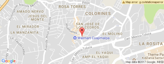 Mapa de ubicación de LA CASA DE TOÑO, CUAJIMALPA