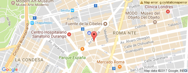 Mapa de ubicación de FONDA BISTRO LA VICTORIA