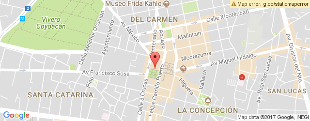 Mapa de ubicación de LA CERVECERÍA DE BARRIO, COYOACÁN