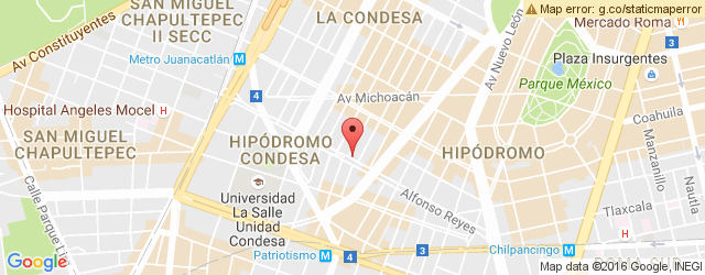 Mapa de ubicación de HAMBURGESAS HM, ALFONSO REYES