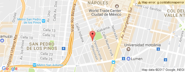 Mapa de ubicación de GIANCARLO PIZZA, NÁPOLES