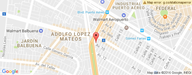 Mapa de ubicación de FONDA ARGENTINA, AEROPUERTO