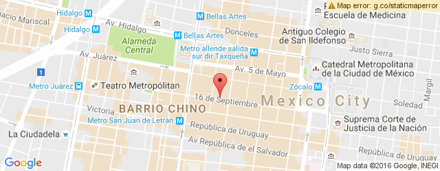 Mapa de ubicación de CASA CHURRA, 16 DE SEPTIEMBRE