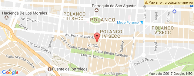 Mapa de ubicación de QUE BO!, POLANCO