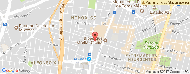 Mapa de ubicación de BULLDOG CAFÉ