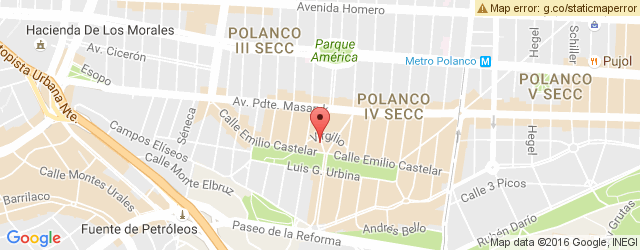 Mapa de ubicación de DA SILVA PANADERÍA ARTESANAL, POLANCO