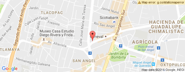 Mapa de ubicación de PORFIRIO'S, ALTAVISTA