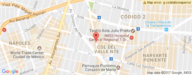 Mapa de ubicación de TOKIO ROSE, DEL VALLE