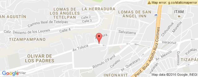 Mapa de ubicación de LA ESPERANZA, AV. TOLUCA