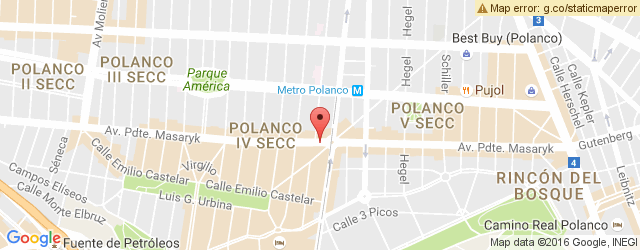 Mapa de ubicación de SNOB BISTRO PASAJE POLANCO