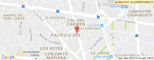 Mapa de ubicación de LA TRADICIÓN DE COYOACÁN, DIVISIÓN DEL NORTE