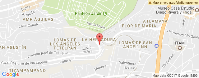 Mapa de ubicación de PETITE COCHON, DESIERTO DE LOS LEONES