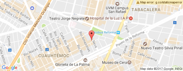Mapa de ubicación de EL ANTOJITO FRANCÉS, REFORMA