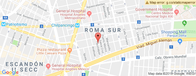 Mapa de ubicación de LA PIZZERÍA ARGENTINA, ROMA