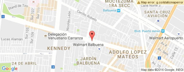 Mapa de ubicación de BENEDETTI´S PIZZA, JARDÍN BALBUENA