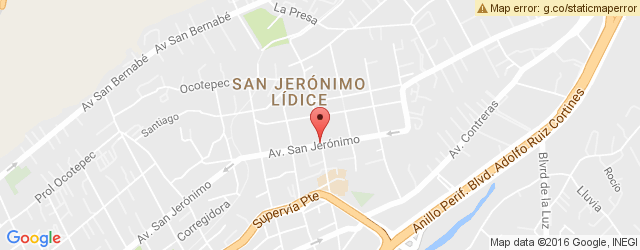 Mapa de ubicación de BENEDETTI´S PIZZA, SAN JERÓNIMO