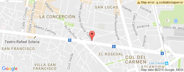Mapa de ubicación de BENEDETTI´S PIZZA, MIGUEL ÁNGEL DE QUEVEDO