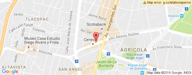 Mapa de ubicación de PIZZA AMORE, ALTAVISTA
