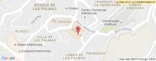 Mapa de ubicación de CITY CAFÉ, INTERLOMAS