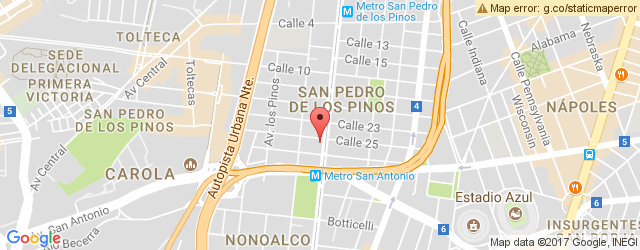 Mapa de ubicación de PIZZA HUT, SAN PEDRO DE LOS PINOS