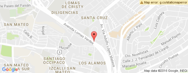 Mapa de ubicación de CITY CAFÉ, LOMAS VERDES